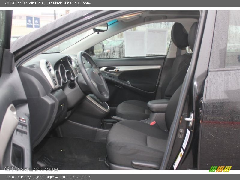 Jet Black Metallic / Ebony 2009 Pontiac Vibe 2.4