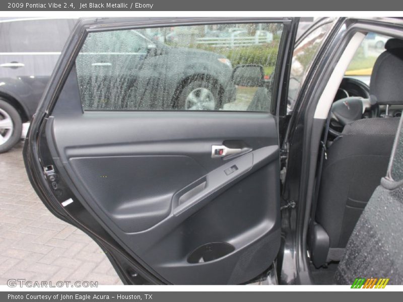 Jet Black Metallic / Ebony 2009 Pontiac Vibe 2.4