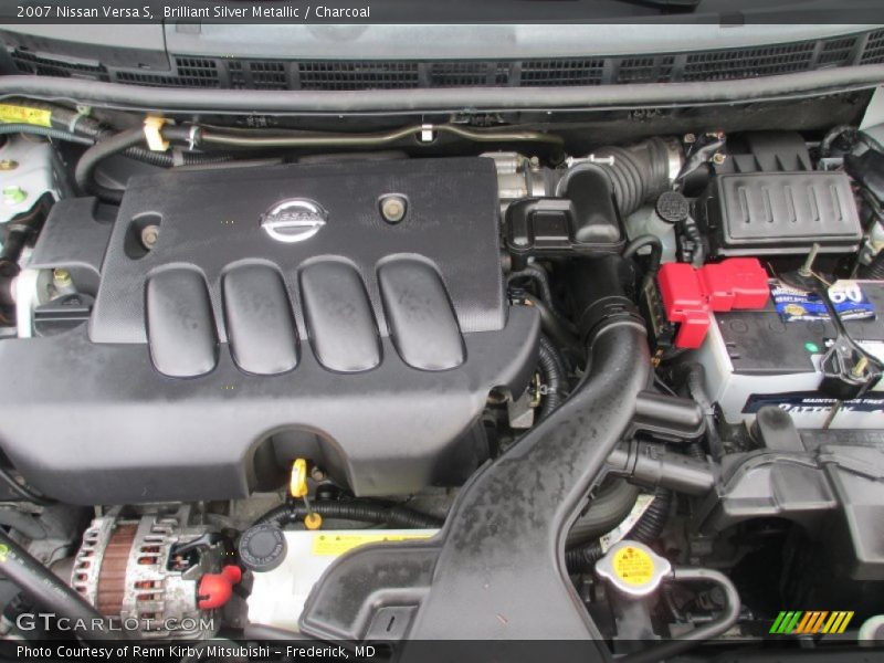 Brilliant Silver Metallic / Charcoal 2007 Nissan Versa S