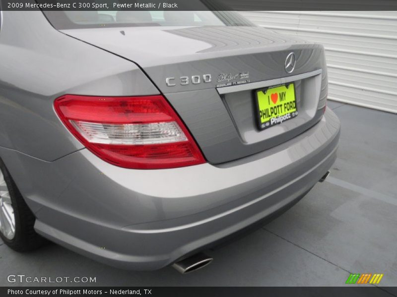 Pewter Metallic / Black 2009 Mercedes-Benz C 300 Sport