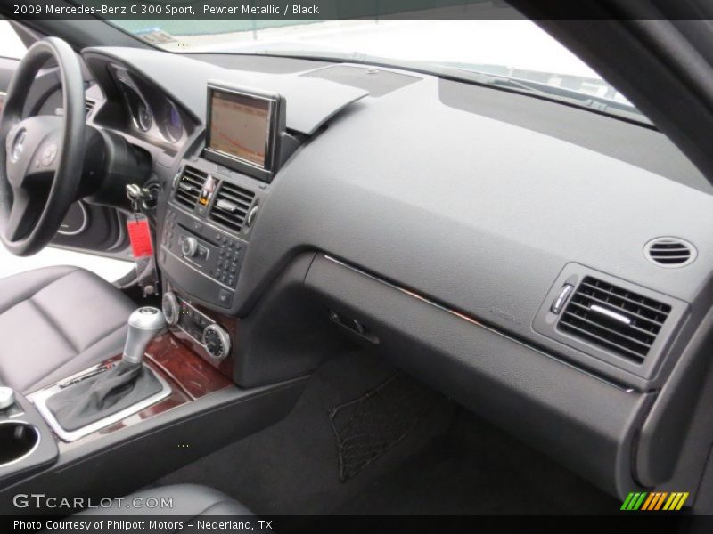 Pewter Metallic / Black 2009 Mercedes-Benz C 300 Sport