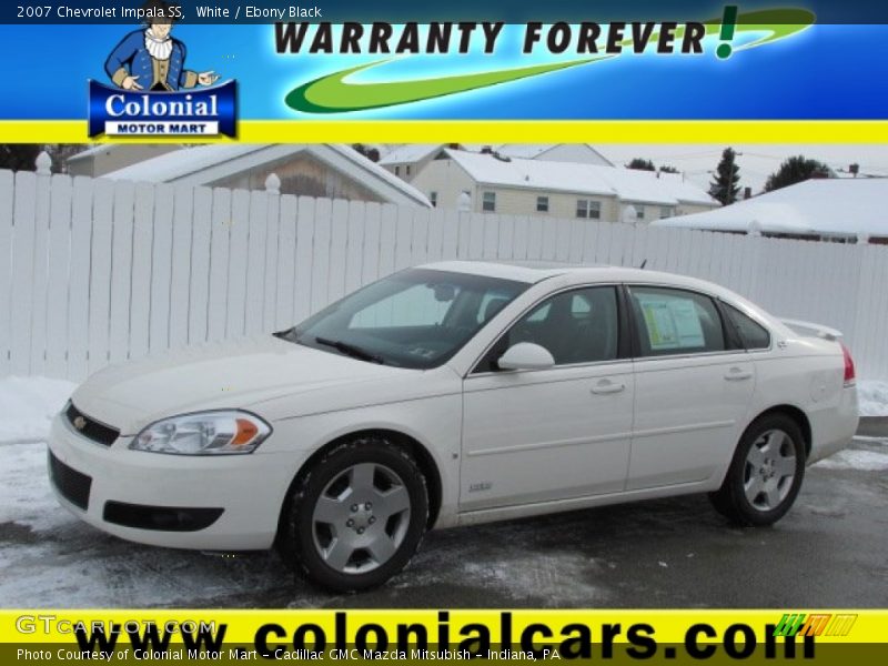 White / Ebony Black 2007 Chevrolet Impala SS