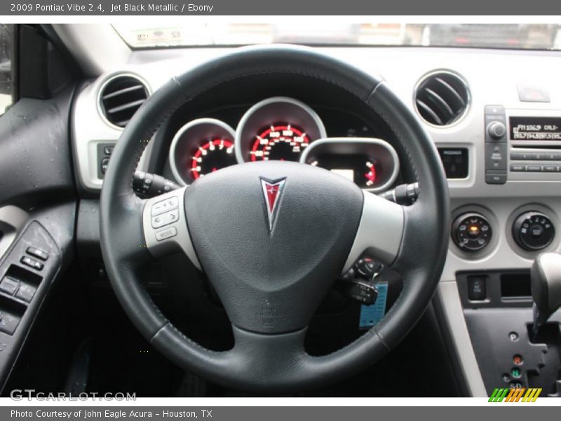 Jet Black Metallic / Ebony 2009 Pontiac Vibe 2.4