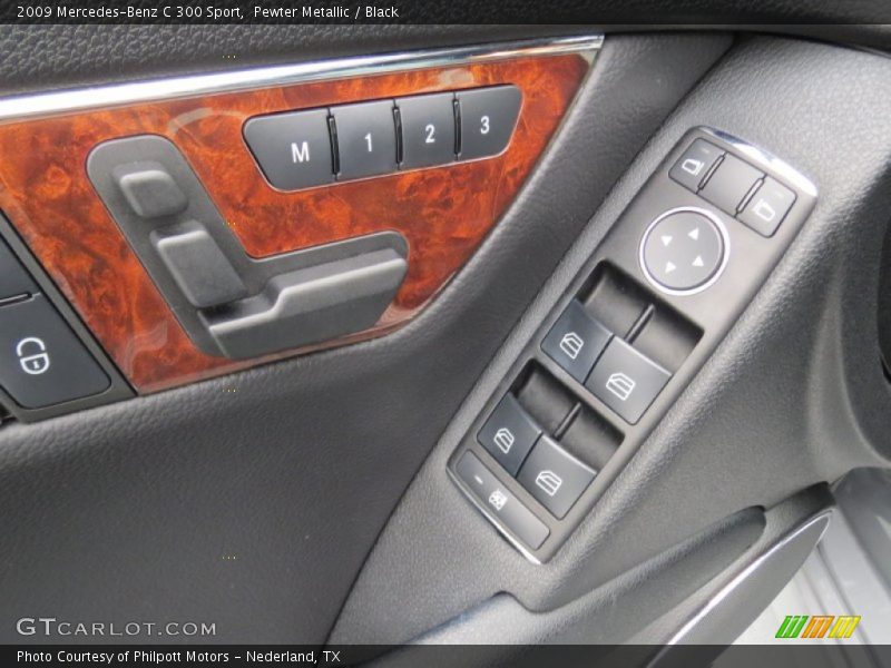 Pewter Metallic / Black 2009 Mercedes-Benz C 300 Sport
