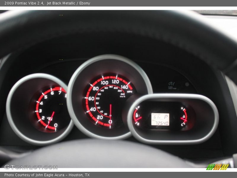 Jet Black Metallic / Ebony 2009 Pontiac Vibe 2.4