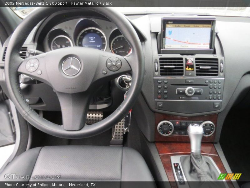 Pewter Metallic / Black 2009 Mercedes-Benz C 300 Sport