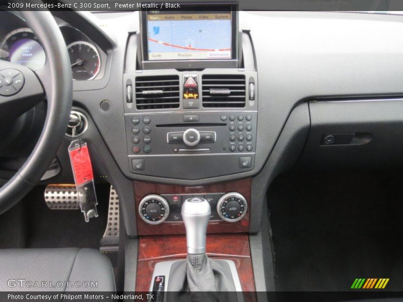 Pewter Metallic / Black 2009 Mercedes-Benz C 300 Sport