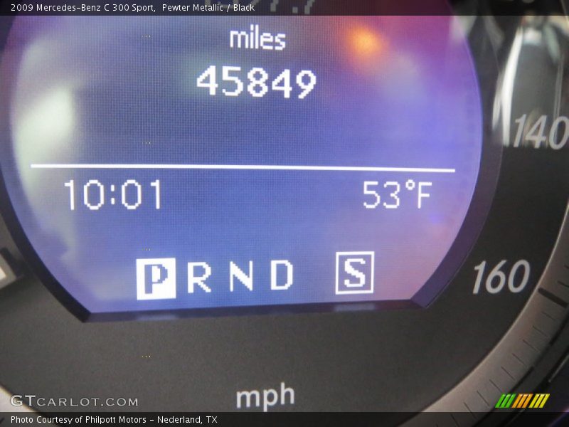 Pewter Metallic / Black 2009 Mercedes-Benz C 300 Sport