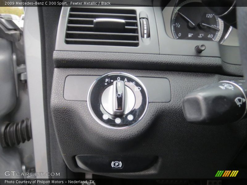 Pewter Metallic / Black 2009 Mercedes-Benz C 300 Sport