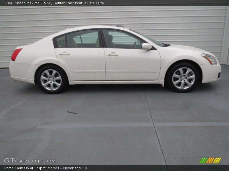 Winter Frost Pearl / Cafe Latte 2008 Nissan Maxima 3.5 SL