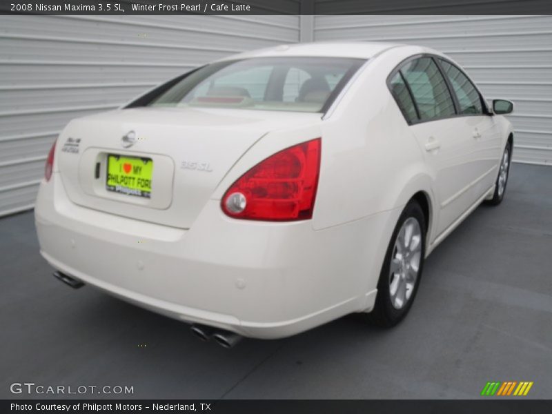 Winter Frost Pearl / Cafe Latte 2008 Nissan Maxima 3.5 SL