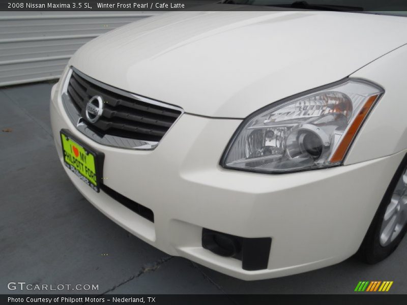 Winter Frost Pearl / Cafe Latte 2008 Nissan Maxima 3.5 SL