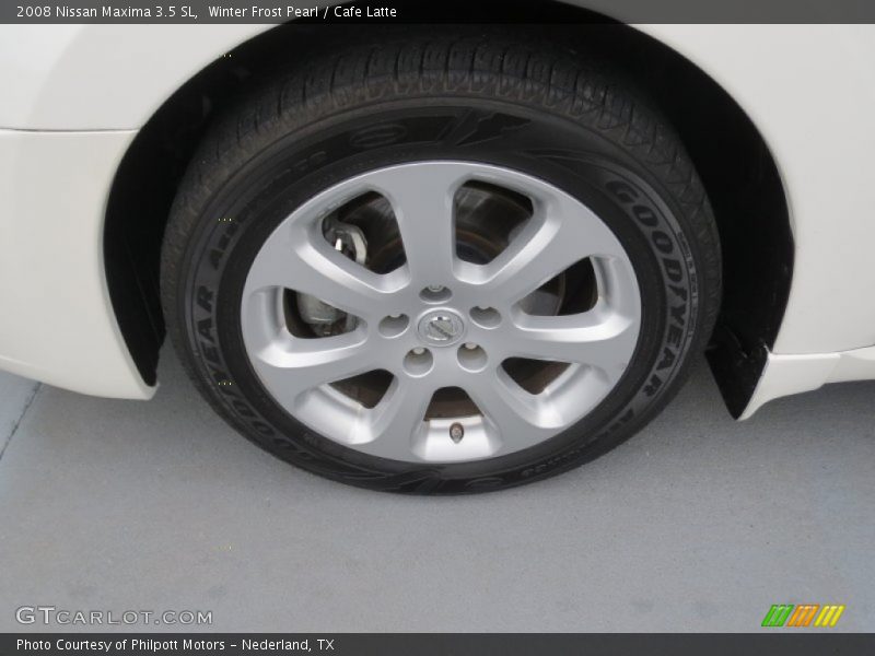 Winter Frost Pearl / Cafe Latte 2008 Nissan Maxima 3.5 SL