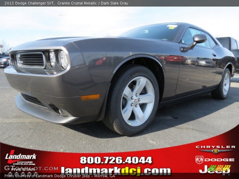 Granite Crystal Metallic / Dark Slate Gray 2013 Dodge Challenger SXT