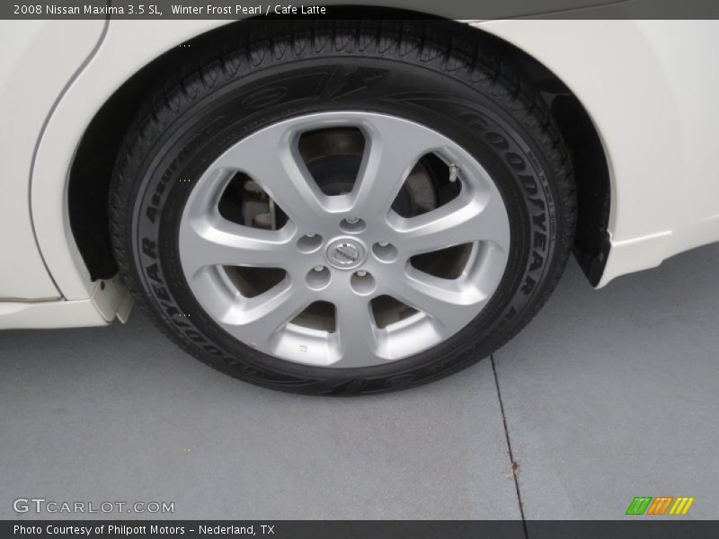 Winter Frost Pearl / Cafe Latte 2008 Nissan Maxima 3.5 SL