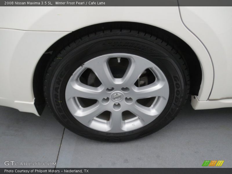 Winter Frost Pearl / Cafe Latte 2008 Nissan Maxima 3.5 SL
