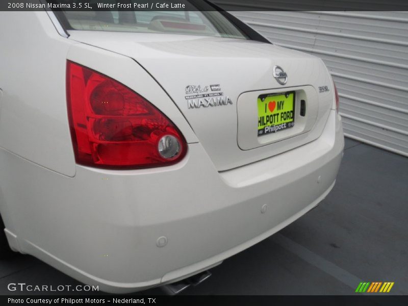 Winter Frost Pearl / Cafe Latte 2008 Nissan Maxima 3.5 SL