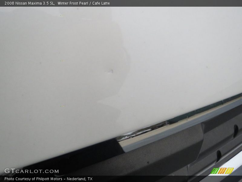 Winter Frost Pearl / Cafe Latte 2008 Nissan Maxima 3.5 SL