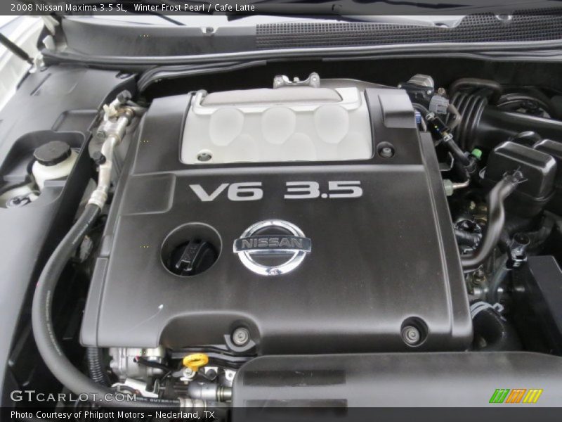 Winter Frost Pearl / Cafe Latte 2008 Nissan Maxima 3.5 SL
