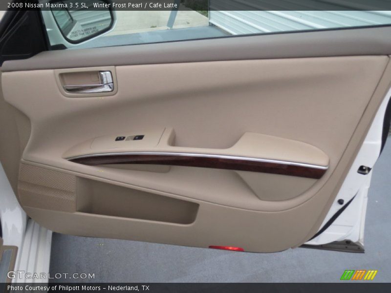 Winter Frost Pearl / Cafe Latte 2008 Nissan Maxima 3.5 SL