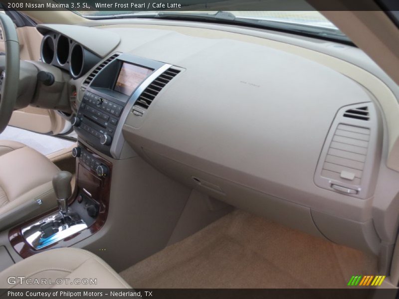 Winter Frost Pearl / Cafe Latte 2008 Nissan Maxima 3.5 SL