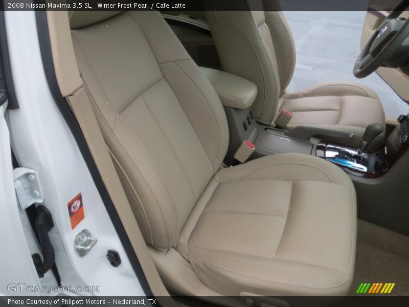 Winter Frost Pearl / Cafe Latte 2008 Nissan Maxima 3.5 SL
