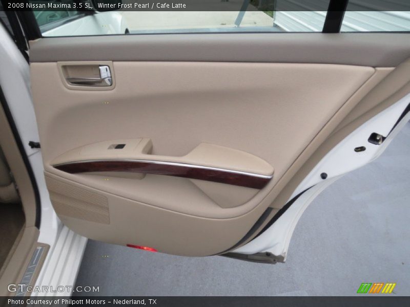 Winter Frost Pearl / Cafe Latte 2008 Nissan Maxima 3.5 SL