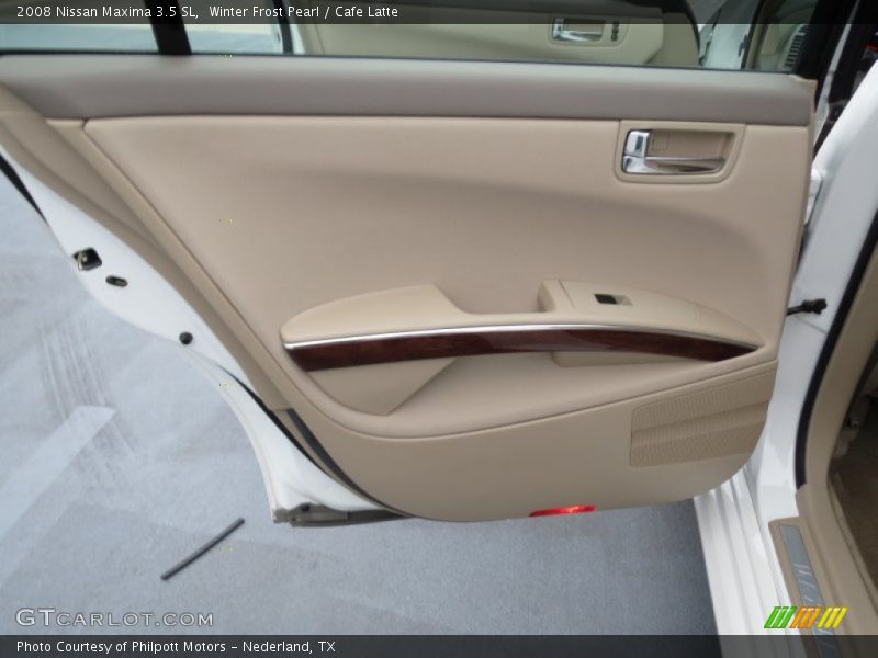 Winter Frost Pearl / Cafe Latte 2008 Nissan Maxima 3.5 SL