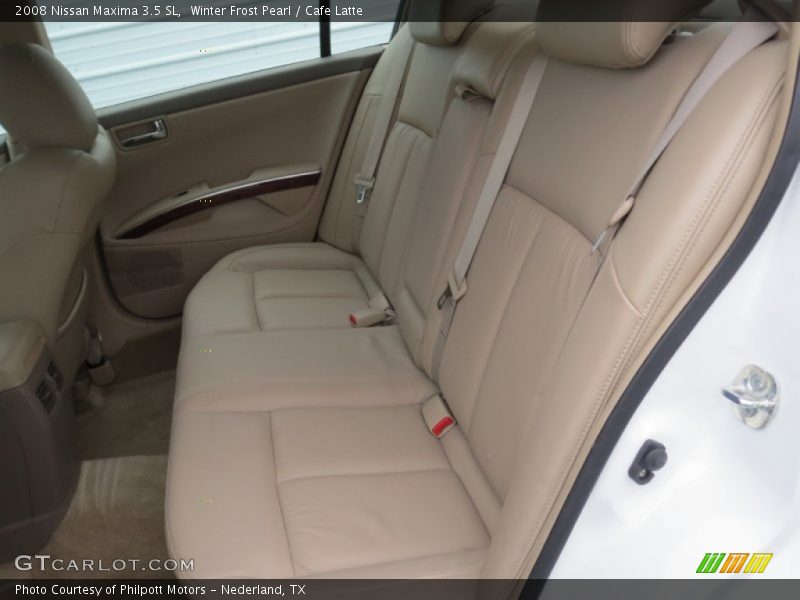 Winter Frost Pearl / Cafe Latte 2008 Nissan Maxima 3.5 SL