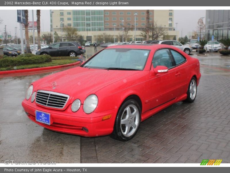 Magma Red / designo Light Brown 2002 Mercedes-Benz CLK 430 Coupe