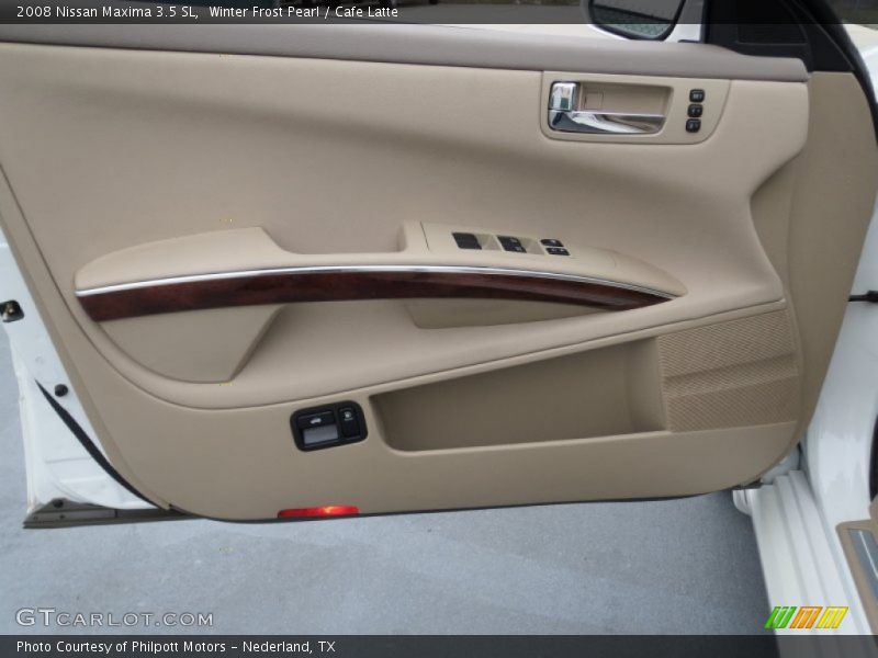 Winter Frost Pearl / Cafe Latte 2008 Nissan Maxima 3.5 SL