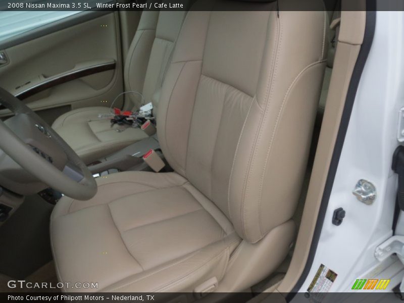 Winter Frost Pearl / Cafe Latte 2008 Nissan Maxima 3.5 SL