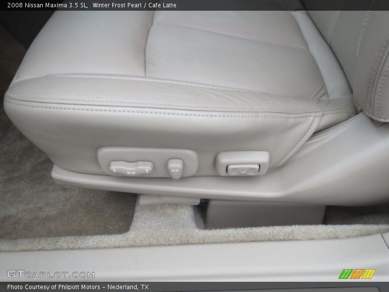 Winter Frost Pearl / Cafe Latte 2008 Nissan Maxima 3.5 SL