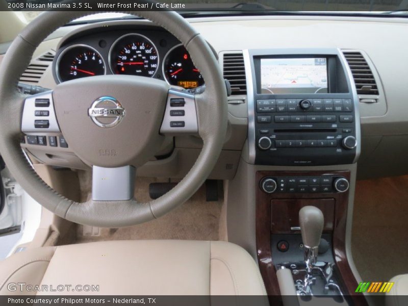 Winter Frost Pearl / Cafe Latte 2008 Nissan Maxima 3.5 SL