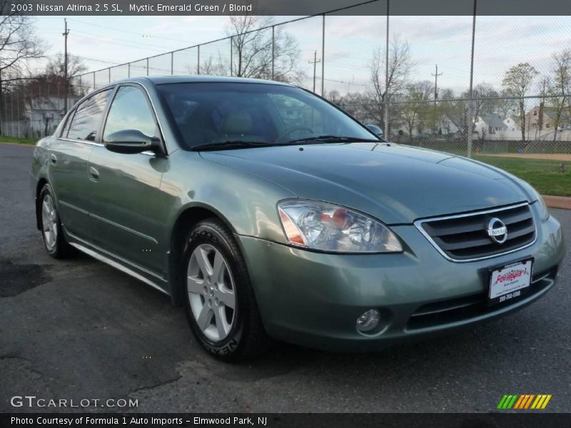 Mystic Emerald Green / Blond 2003 Nissan Altima 2.5 SL