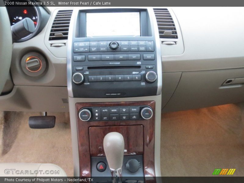 Winter Frost Pearl / Cafe Latte 2008 Nissan Maxima 3.5 SL