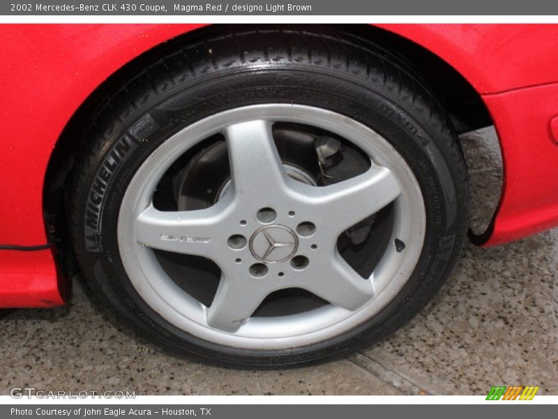 Magma Red / designo Light Brown 2002 Mercedes-Benz CLK 430 Coupe