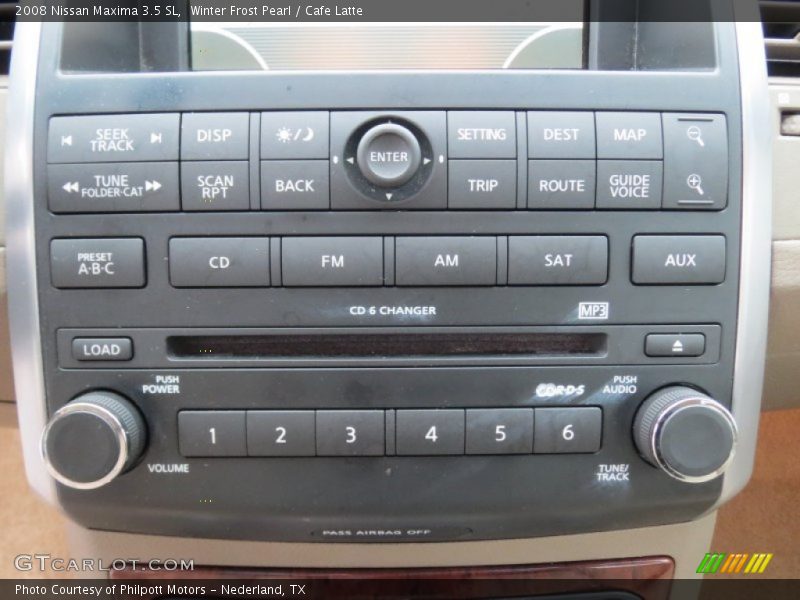Winter Frost Pearl / Cafe Latte 2008 Nissan Maxima 3.5 SL