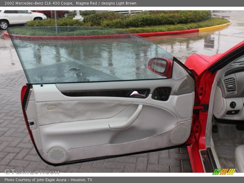 Magma Red / designo Light Brown 2002 Mercedes-Benz CLK 430 Coupe