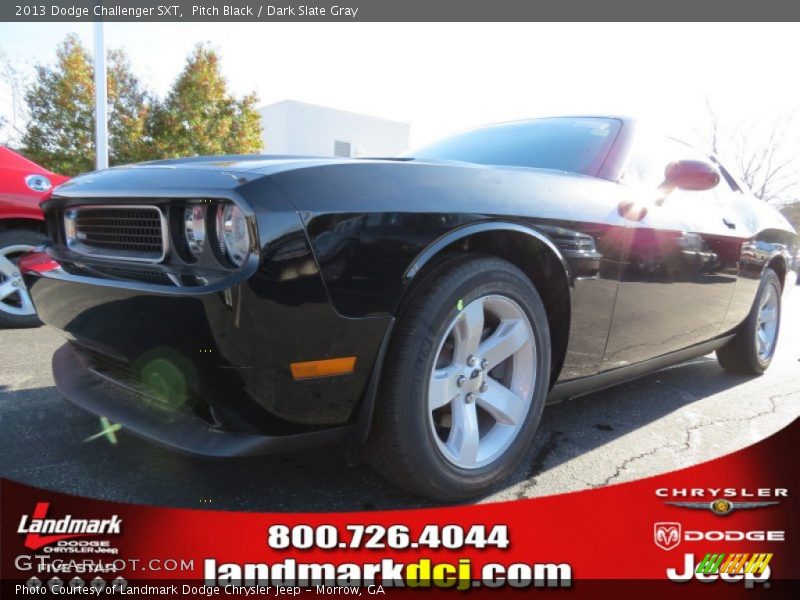 Pitch Black / Dark Slate Gray 2013 Dodge Challenger SXT