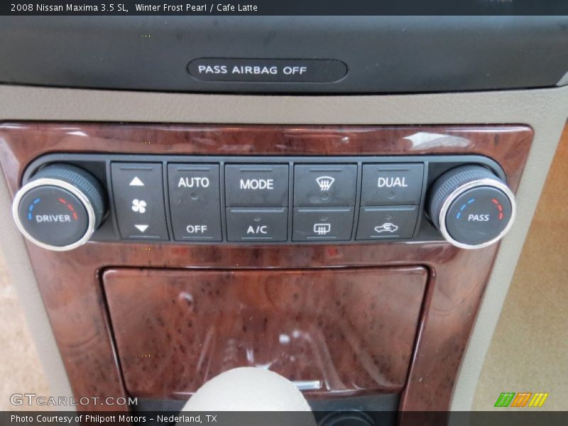 Winter Frost Pearl / Cafe Latte 2008 Nissan Maxima 3.5 SL