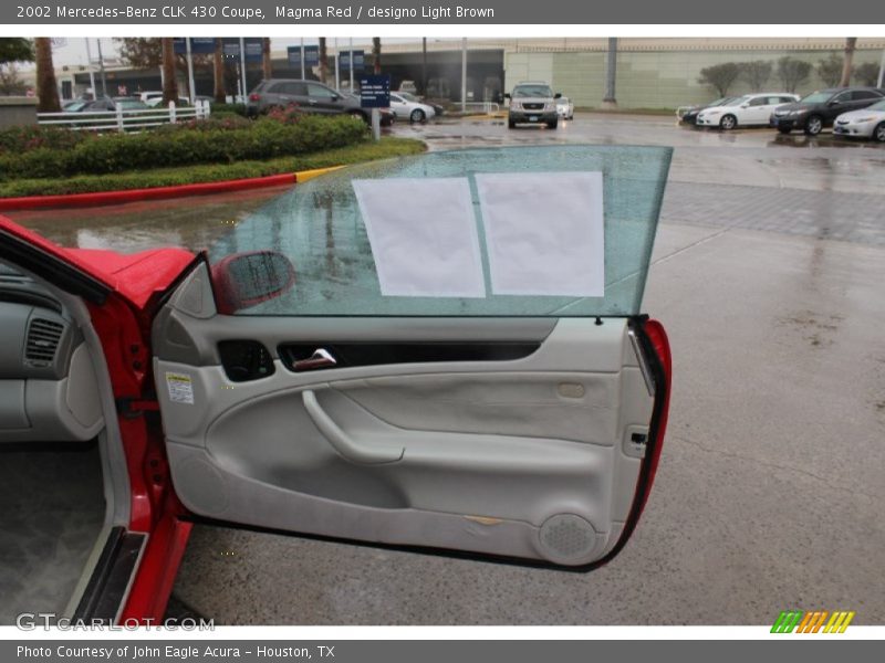 Magma Red / designo Light Brown 2002 Mercedes-Benz CLK 430 Coupe