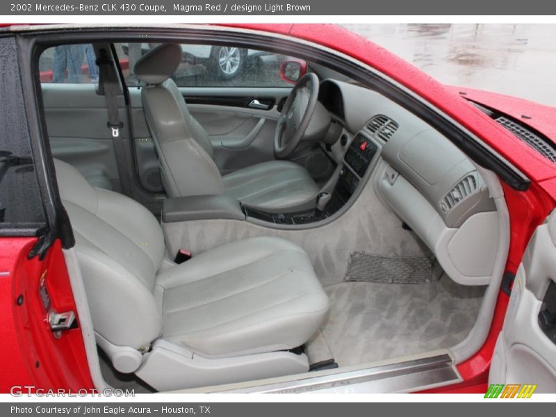 Magma Red / designo Light Brown 2002 Mercedes-Benz CLK 430 Coupe