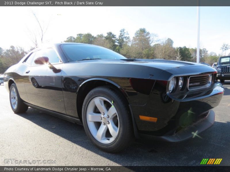 Pitch Black / Dark Slate Gray 2013 Dodge Challenger SXT