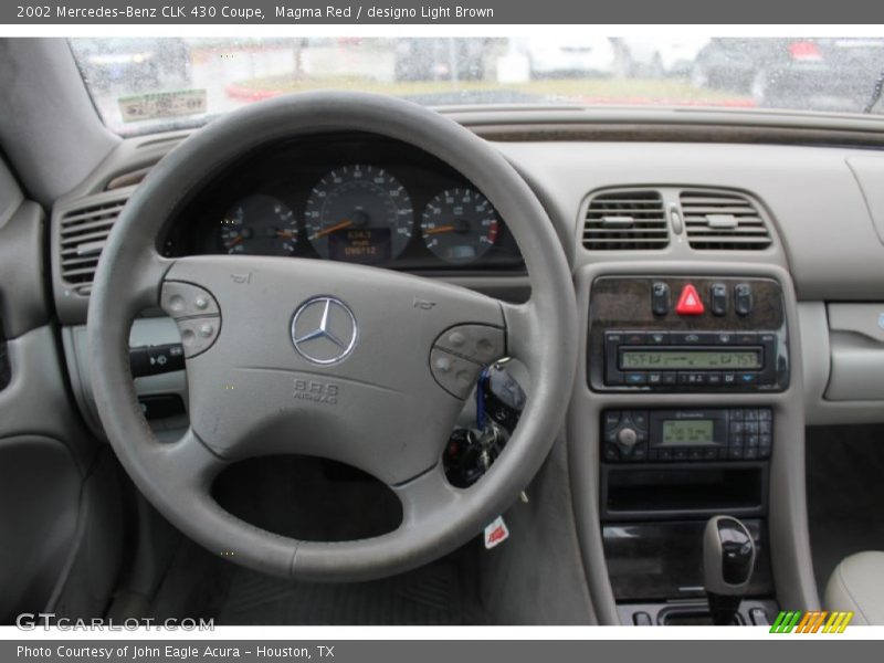 Magma Red / designo Light Brown 2002 Mercedes-Benz CLK 430 Coupe
