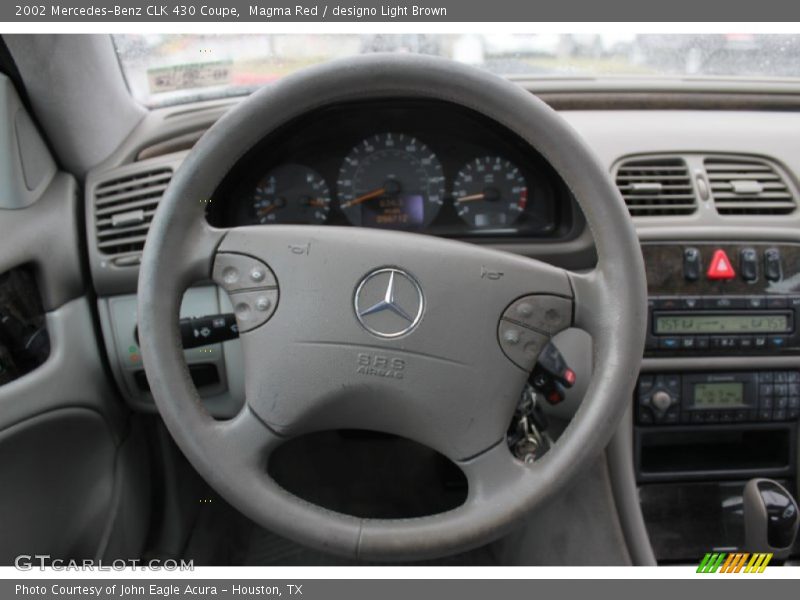 Magma Red / designo Light Brown 2002 Mercedes-Benz CLK 430 Coupe