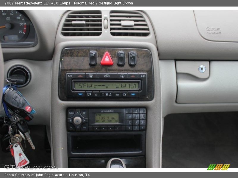 Magma Red / designo Light Brown 2002 Mercedes-Benz CLK 430 Coupe