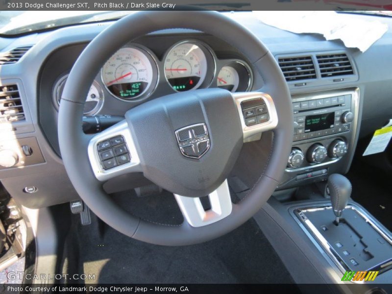 Pitch Black / Dark Slate Gray 2013 Dodge Challenger SXT