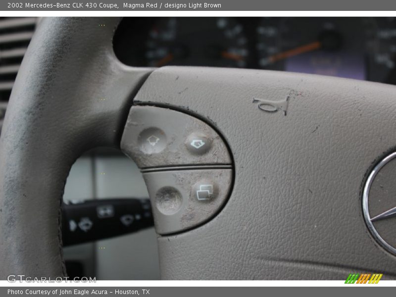 Magma Red / designo Light Brown 2002 Mercedes-Benz CLK 430 Coupe