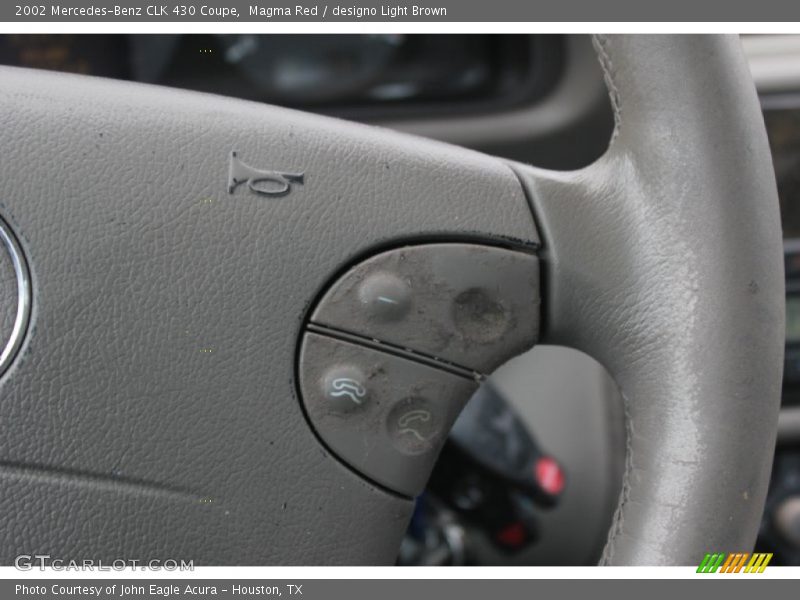 Magma Red / designo Light Brown 2002 Mercedes-Benz CLK 430 Coupe